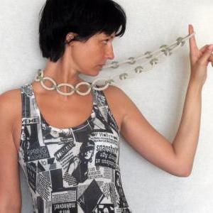 Pdf Pattern - Summer Crochet Chain Necklace..