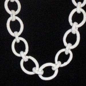 Pdf Pattern - Summer Crochet Chain Necklace..