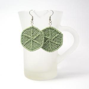 Pdf Pattern - Crochet Hexagon Earrings Pattern..