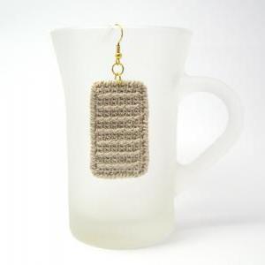 Pdf Pattern - Rectangle Earrings Crochet Fabric..