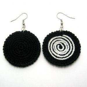 Pdf Pattern - Twirl Crochet Earrings Pattern..