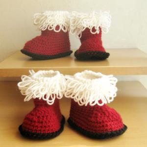 Pdf Crochet Pattern - Santa's Booties..