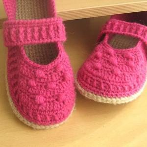 Pdf Crochet Pattern - Lilly Mary Jane Slippers -..