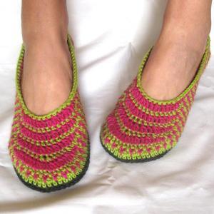 Pdf Crochet Pattern - Ethnic Slippers - P0038