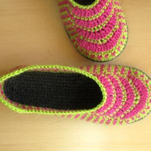 Pdf Crochet Pattern - Ethnic Slippers - P0038