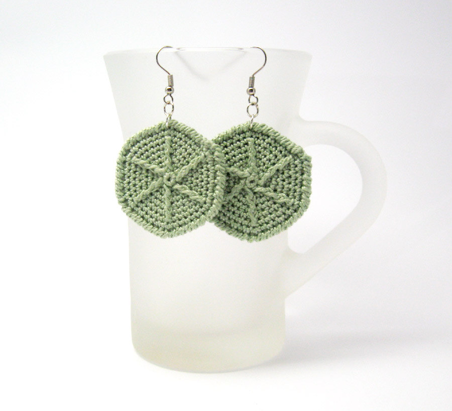 Pdf Pattern - Crochet Hexagon Earrings Pattern Geometric Crochet Pattern Jewelry Crochet Tutorial - P0022