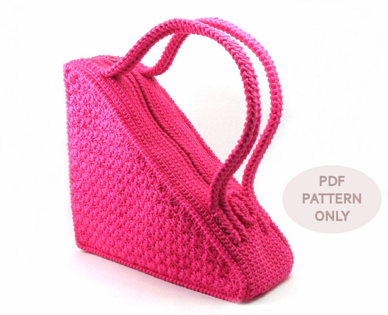 Pdf Crochet Pattern Unique Crochet Triangle Bag Pattern Pdf Crochet