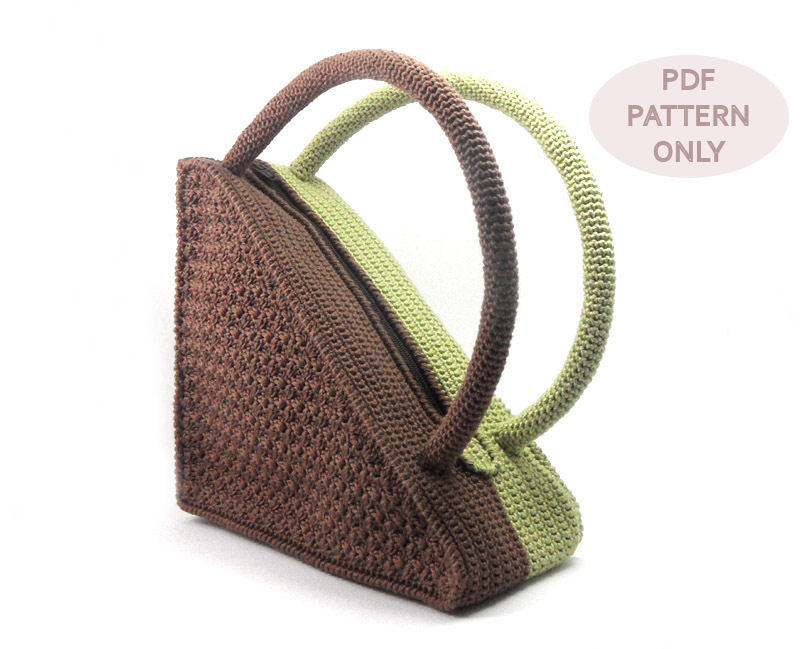 Crochet Pattern Bag Pattern Unique Triangle Bag Crochet Purse Patterns ...